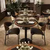Mesas y sillas de cafetería, tienda de té de leche y postres, pastelería, sillas de comedor de madera maciza, restaurante occidental, bar, tetería, mesas y sillas de comedor comerciales