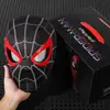 Fornecimento Exclusivo Transfronteiriço de Capacete do Homem-Aranha com Olhos Móveis, Piscante Elétrico, Iluminado, Máscara Extraordinária, Capacete para Cosplay de Halloween