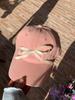 Gorra de béisbol con lazo dulce para la vuelta al cole para mujer 2024 Nueva gorra de visera circunferencia de cabeza grande ala ancha que hace la cara pequeña protección solar