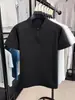 Nueva Camiseta de Verano para Hombre con Media Cremallera y Cuello Alto Casual de Color Sólido Manga Corta Moda Cómoda Transpirable Versátil