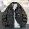 Nueva Marca de Moda Chaqueta de Hombre para Primavera y Otoño Chaqueta Casual Holgada Chaqueta Retro Americana Tallas Grandes de Hombre Solapa Tie-dye
