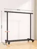 Tendedero de Piso para Ropa para Hogar Dormitorio, Plegable de Barra Única Simple para Interior Dormitorio Móvil Perchero para Ropa y Sombreros