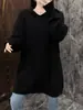 Ropa de punto informal con capucha estilo coreano para mujer, nuevo diseño de otoño e invierno, estilo holgado y perezoso, abrigo de cachemir, suéter para mujer