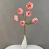 Flores artificiales para bodas, 6 cabezas de exquisitas peonías, para arreglos de pasillo de salón de bodas, decoración del hogar y centros de mesa; materiales para flores artificiales para exportación