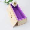 Tábua de sabão de madeira de pinho cortada à mão sabão de reparo tira longa sabão de torrada sabão frio molde de silicone caixa de ferramentas DIY