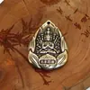 Pingente de chaveiro de cobre puro de latão com oito deuses patronos Buda Pingente de bodhisattva de latão sólido