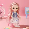 Caixa de Presente Conjunto Boneca Princesa 17cm Presente de Jardim de Infância Presente de Aniversário para Crianças Brinquedo de Menina Boneca Bebê Fofo