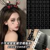 Pegatina Calada Maquillaje Facial Uñas Arte Plantilla de Inyección de Tinta Estrellas Corazón Estrellas Maquillaje de Todos los Santos Dulce Fresco Viento Oscuro