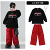Ropa de Jazz para Niñas, Trajes de Marca de Moda Estilo Coreano, Ropa de Práctica y Presentación de Jazz para Niños, Ropa de Hip-Hop Moderna para Niños