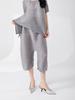 Pantalones Cortos de Verano para Mujer Pantalones Sueltos de Gama Baja Pantalones de Moda Plisados Calidad de Mostrador Miyake Pantalones Harem Casuales