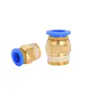 Junta rápida de mangueira de ar rosca de compressor de ar plugue rápido direto elemento pneumático direto PC8-02/10-04/M
