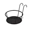 Barandilla de Hierro Forjado Barandilla Balcón Soporte para Flores Colgante Estante para Macetas Colgantes Plantas Verdes Suculentas Soporte para Orquídeas Colgantes Estante de Almacenamiento para Sala de Estar