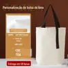 Bolsas de Lona Personalizadas com Logo, Bolsas de Lona Laminadas de Grande Capacidade, Sacolas de Algodão Publicitárias e Promocionais Corporativas Personalizáveis