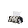 Design Original Couro de Sela Inglês Ins Caixa de Lenços Tabuleiro Antigo Preto e Branco Caixa de Lenços Bolsa de Armazenamento