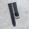 Venta al por mayor del fabricante Adecuado para la correa del reloj Apple S11 Iwatch10Se9 Línea de color Pulsera de cuero de vaca de doble cara contrastante para hombres