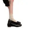 Sapatos Rasos com Salto Embutido Estilo Ballet Francês para Mulheres, Novos Mocassins Mary Jane de Verão
