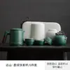 Juego de Té de Viaje para Exteriores Portátil Cerámica Taza Express Una Tetera Cuatro Tazas Preparación de Té Bolsa de Almacenamiento de Cabina Regalo de Acompañamiento