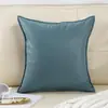 Cojín Decorativo para Sofá, Color Sólido, Estilo Simple, Almohada para Cabecera de Cama, Cojín de Sofá, Sala de Estar, Resistente a Arañazos de Gato, Piel Sintética de PU, Soporte Lumbar, Venta al por Mayor de Fábrica