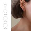 Pendientes de aro único de plata esterlina s999, pendientes sencillos retro para estudiantes, nuevos fabricantes de pendientes, joyería al por mayor, una generación de cabello