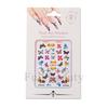 Nuevas pegatinas de uñas transfronterizas, mariposa de color 3D, flor, mariposa con joyas de diamantes, pegatinas de uñas