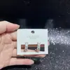 Pendientes de Serie de Diseño Original con Agujas de Plata S925, Galvanizado Ecológico, Moda Versátil de Lujo Ligero de Nicho Venta Directa