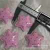 Nuevo Otoño e Invierno Y2K Recorte Estrella Rosa Tarjeta 48mm Plana DIY Accesorios para el Cabello Hechos a Mano Materiales al por Mayor