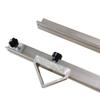 Máquina cortadora de ángulo regla de aleación de aluminio un juego de accesorios para máquina de marco de fotos 1.5 metros/2 metros con escala contiene bloque de posicionamiento