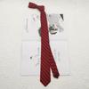 Gravata feminina verão retrô estilo Hong Kong casual legal estudante estampado estilo coreano camisa feita à mão 6cm listrado decorativo moda