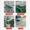 Banco de trabajo antiestático con luces para taller de línea de ensamblaje, línea de producción, ensamblaje de fábrica, mesa de operación de doble cara, mesa de inspección de productos
