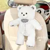 Caja de Pañuelos de Coche de Dibujos Animados Lluvia Azul Muñeco de Peluche Juguete Oso Pequeño Colgante para Coche Dispensador de Pañuelos Bolsita Creativa para Colgar Pañuelos