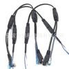 Sae Línea Roja y Negra Cable de Alimentación sae Línea de Conexión Cable de Alimentación Paralelo Doble Conexión de 1 a 2 Enchufes Cable de Alimentación 1 Punto 2 Enchufes