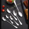 Juego de Cuchillo, Tenedor y Cuchara de Acero Inoxidable 304L con Impuestos Incluidos para Uso Doméstico y de Hotel, Cuchillo y Tenedor de Acero Inoxidable para Filete Estilo Occidental, Cuchillo para Postre, Cucharilla de Café, Tenedor para Fruta