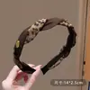 Nueva Diadema Trenzada Estilo Coreano Estampado Leopardo, Diadema Femenina para Pelo Presionado, Pinza Versátil de Gama Alta Nicho, Accesorios para el Cabello de Mujer