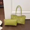 Bolsa Tote Tecida Oca de Grande Capacidade 2026 para Mulheres, Bolsa de Ombro para o Dia a Dia com Estilo Casual e Descontraído, Bolsa de Axila