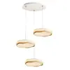 Lustre de Restaurante Estilo Creme Cor de Madeira Nórdica Moderno Simples Lustre Criativo Atmosférico Céu Estrelado Mesa de Bar Ilha