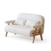 Cama Sofa Plegable de Madera para Dormir y Recostarse, Sofá Individual y Doble Retráctil Plegable para Sala de Estar del Hogar