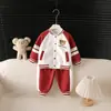 Conjunto de jaqueta de baseball com capuz, estilo casual de outono, para meninos, de peça única, com estampa de urso em fleece de toalha para meninos