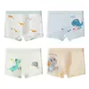 Roupa Íntima Masculina Seda Gelada Verão Cueca Boxer Infantil Malha Antibacteriana Fina Tamanhos Grandes e Pequenos Shorts Boxer Infantil Bebê Menino