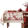 Mantel 2026 Año del Caballo, Impermeable, Aislante Térmico, Sin Lavado, Rojo, Festival de Primavera, Mantel Decorativo de Alta Gama, Mantel Largo