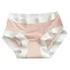 Ropa interior sin costuras de seda de hielo ultrafina para mujer, de cintura media, para mujer, ligera, tipo funda, ropa interior para niñas, shorts triangulares transpirables para niñas