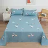 Sábana de Algodón Puro Pieza Única 100% Algodón Dormitorio Estudiantil Cubierta de Cama Individual para Niños Verano Engrosado Clase A Colcha al por Mayor