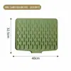 Tapete Escorredor de Silicone Inclinado para Bancada Cozinha Anti-Escaldante Isolado para Panela Tapete de Bancada Espessado Tapete Fixador Antiderrapante para Tábua de Corte
