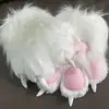 Luvas Fantasia de Garra de Animal Coloridas Peludas Luvas de Menina Gato Garras de Gato Promoção de Inauguração de Loja Nova