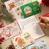 Set de Envelopes para Tarjetas de Felicitación Navideñas Estampado en Caliente Seis Estilos de Tarjetas Manuscritas Tarjetas de Mensaje y Bendición Tarjetas Plegables para Niños