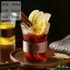 Copo de Saquê Estilo Japonês Copo de Coquetel Copo de Suco de Alto Valor Copo de Água Copo com Manga de Bambu Criativa Padrão Vertical Copo para Café Cold Brew