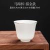 Venta directa de fábrica Porcelana blanca de Dehua Jade de sebo Taza Kung Fu taza personal taza de degustación simple para el hogar Taza de té de cerámica