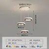 Candelabro de Restaurante Moderno Creativo Estilo Crema Mesa de Comedor Comedor Lámpara de Tira de Tres Cabezales Espectro Completo Protección Ocular Lámpara de Barra para Sala de Estar