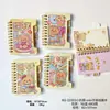 Cuaderno de Colorear de Dibujos Animados con Espiral, con Personajes de Sanrio como Hello Kitty, My Melody y Pequeño Oso, con Páginas Divisorias, Cuaderno Pequeño Portátil