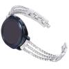 Adecuado para Samsung Watch7/6/5/4 Reloj Inteligente Correa Metálica de Tres Piezas con Diamantes