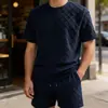 Conjunto de Dos Piezas para Hombre de Verano 2026 Transfronterizo Amazon Camisa de Manga Corta y Pantalones Cortos 3D para Hombre
